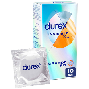 Durex Preservativos Invisible Extra Lubrificado XL 10 un.