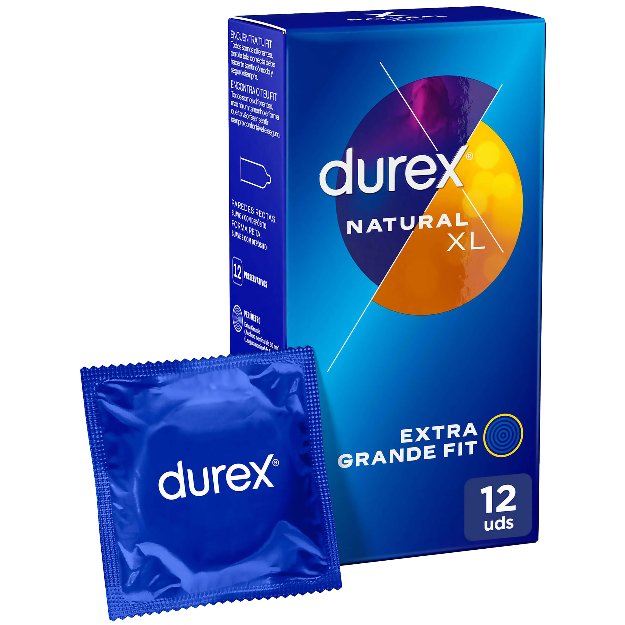 Durex Preservativos Natural XL 12 un.