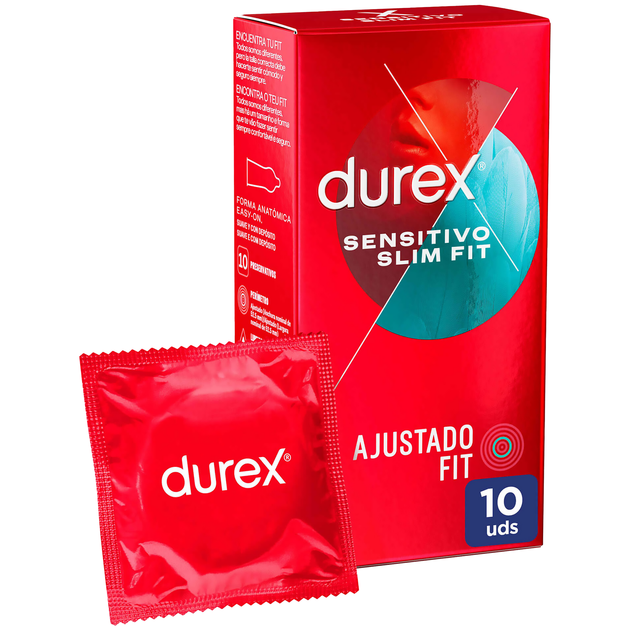 Durex Preservativos Sensitivo Slim Fit 10 un.